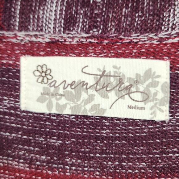 Aventura Long Length Open Front Cardigan Sweater Womens Size Medium M - Picture 3 of 4